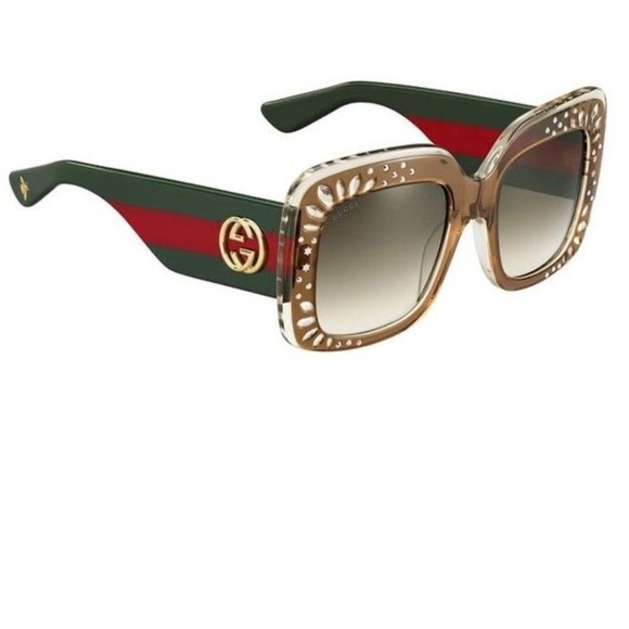 Gucci Oversized Square Frame Sunglasses EUC - Picture 1 of 7